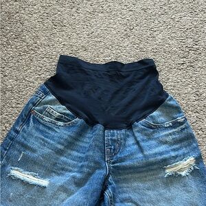 Old Navy Blue Jean Shorts Distressed Casual